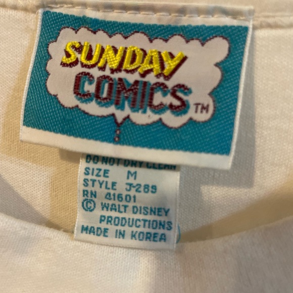 Sunday Comics Women’s Tank Top Day At The Beach Mickey And Minnie Medium - Picture 3 of 5